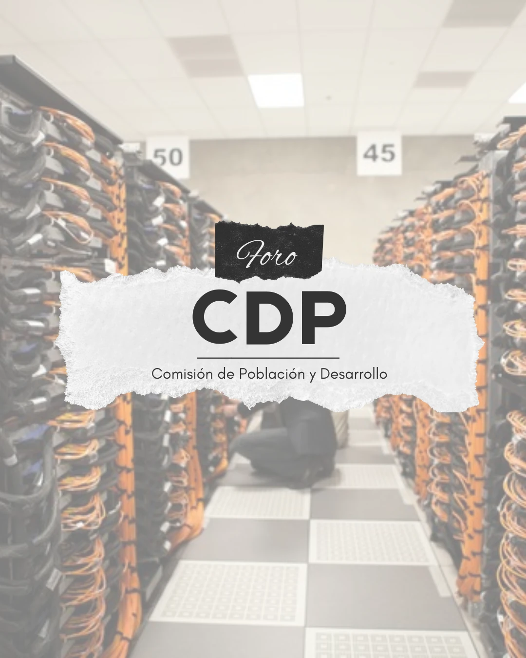 Portada del Foro CDP, Comisión de Población y Desarrollo